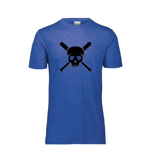 [FTSCUBRY-YS-LOGO3] Decker Youth Tri-Blend T-Shirt - Short Sleeve (Youth S, Royal, Logo 3)