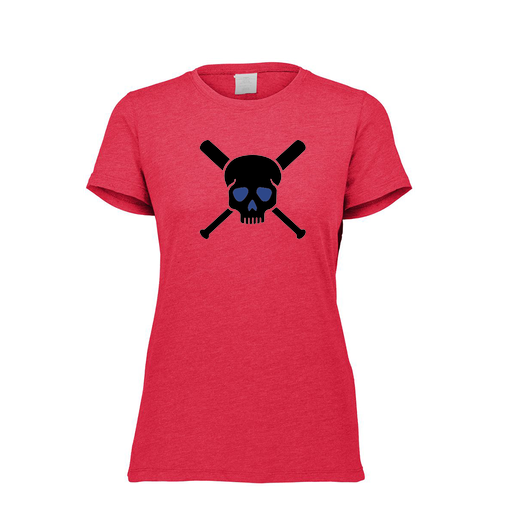 [FTSCUBRD-FAXS-LOGO3] Decker Women's Tri-Blend T-Shirt - Short Sleeve (Female Adult XS, Red, Logo 3)