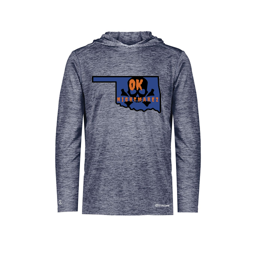 [FOLHCGNV-AS-LOGO1] Decker Men's Charge Hoodie (Adult S, Navy, Logo 1)