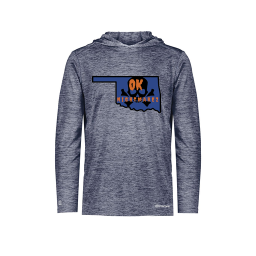 [FOLHCGNV-YS-LOGO1] Decker Youth Charge Hoodie (Youth S, Navy, Logo 1)